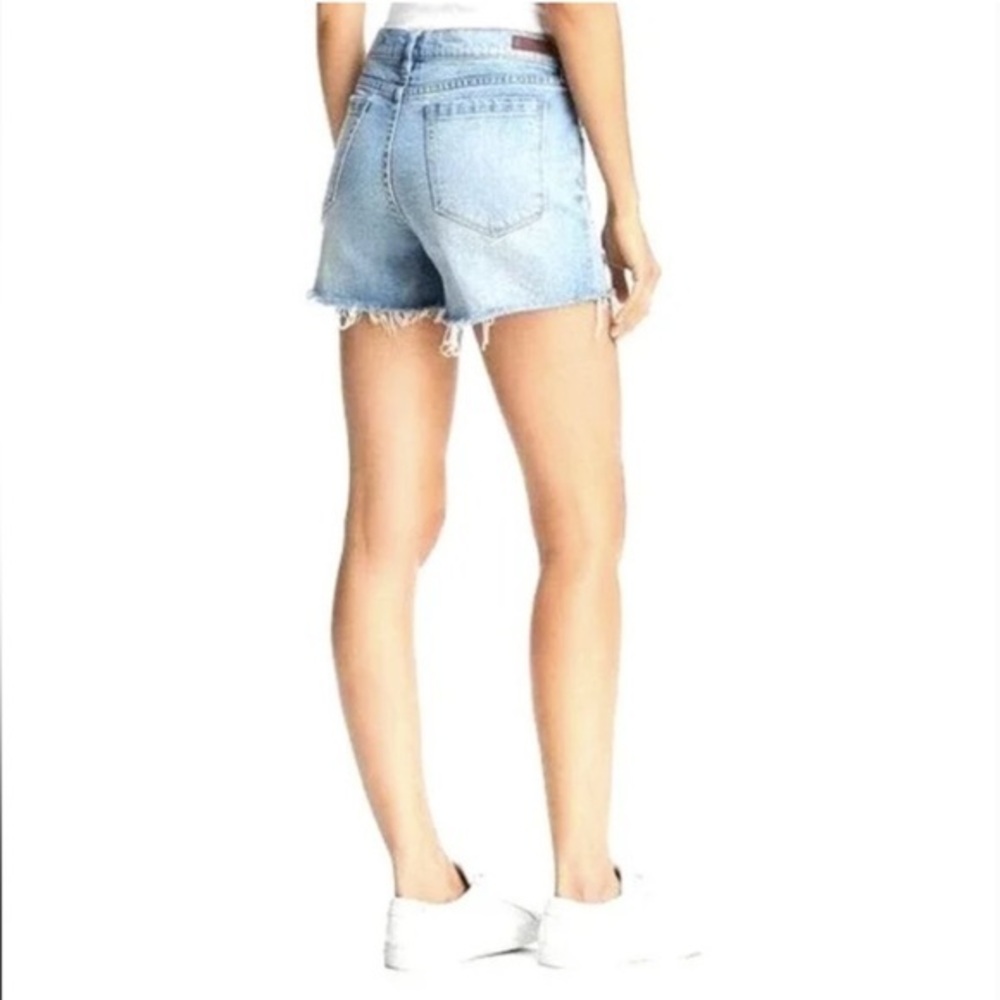 Blank NYC The Fulton Roll Up Frayed Hem Denim Short